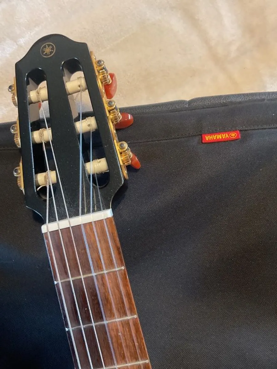 Yamaha silent guitar with case. - Image 4