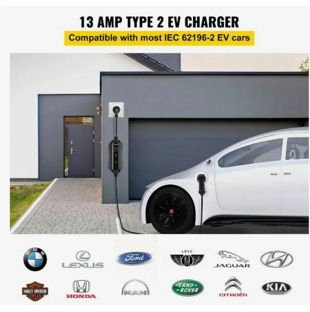 Portable EV Charger, Type 2 13A, Electric Vehicle - Image 2