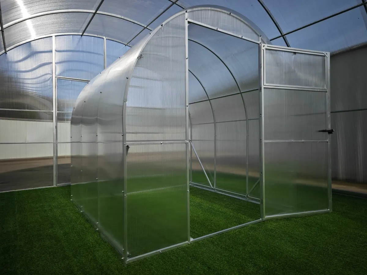 AG COMPACT Polycarbonate Greenhouse/Polytunnel - Image 1