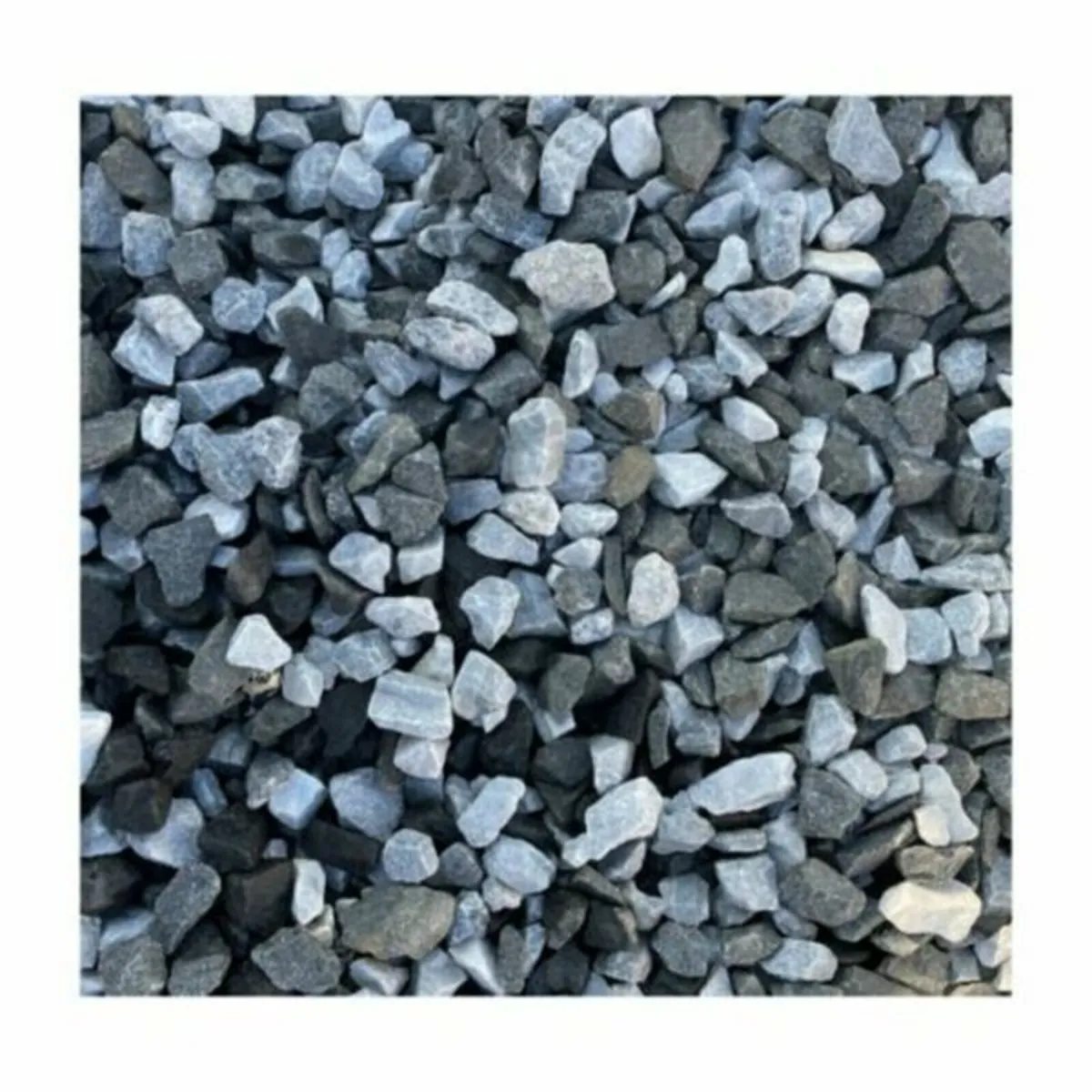 Decorative Gravel in a Bulk Bag Black Ice 20mm