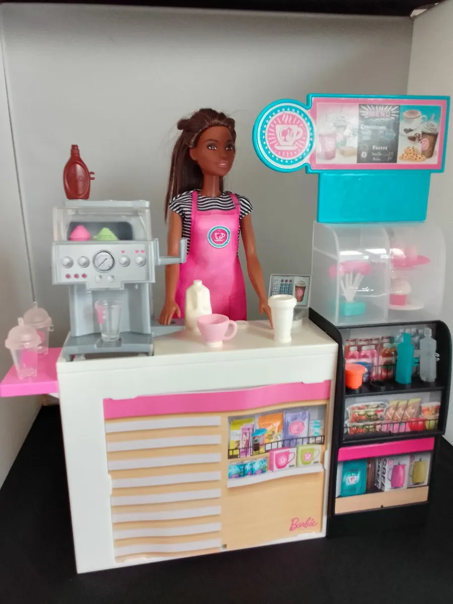 Barbie Coffee Shop with Doll - Image 1