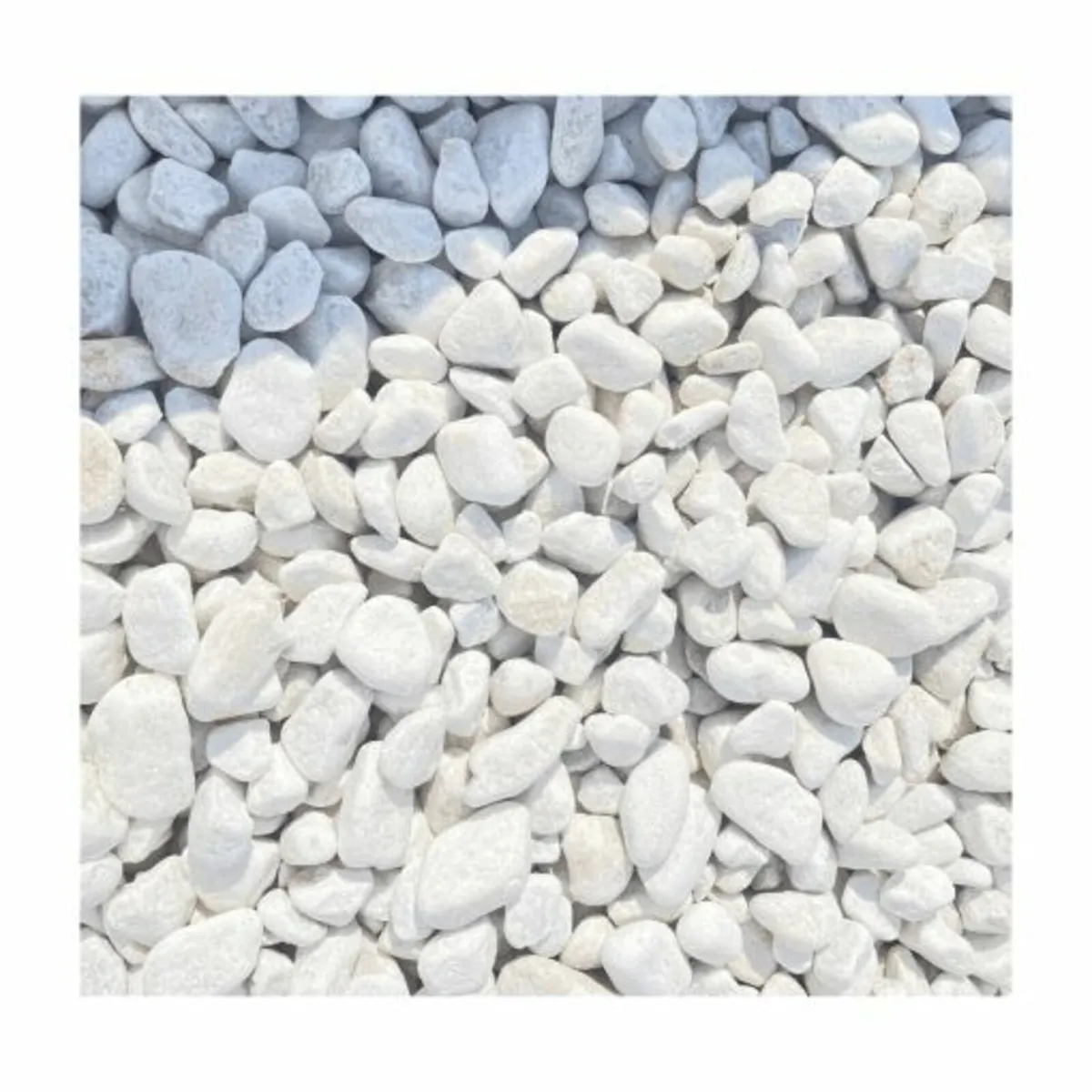 Decorative Gravel in a Bulk Bag White Marble 20-40 - Image 1