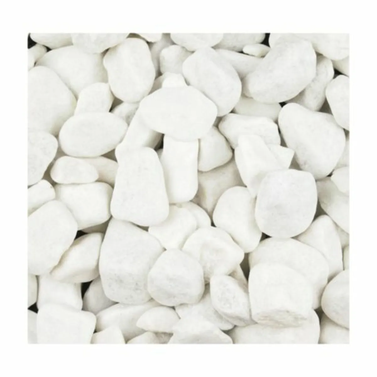 Decorative Gravel in a Bulk Bag White Marble 20-40 - Image 2