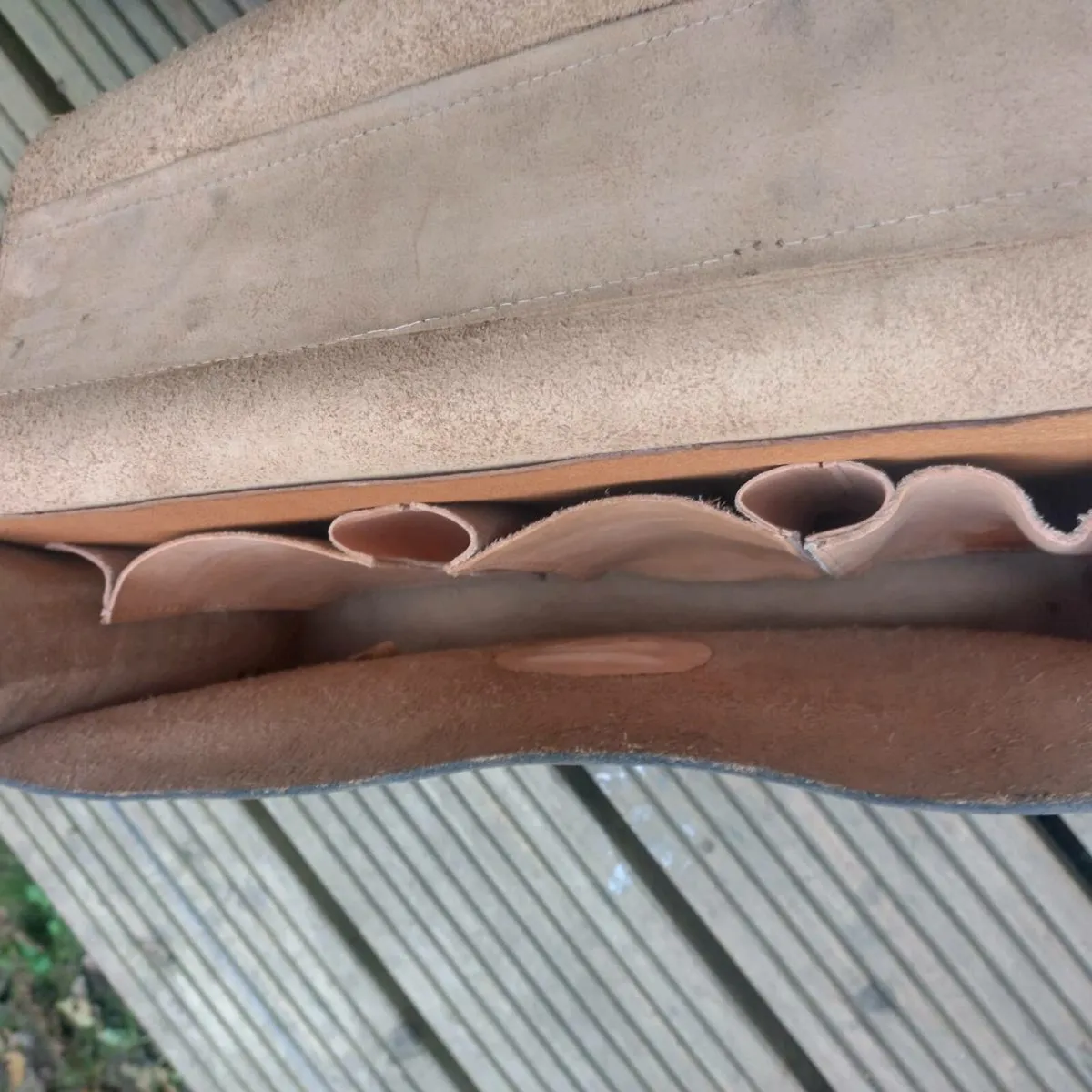 Antique Swiss Leather bag for bicycle - Image 2