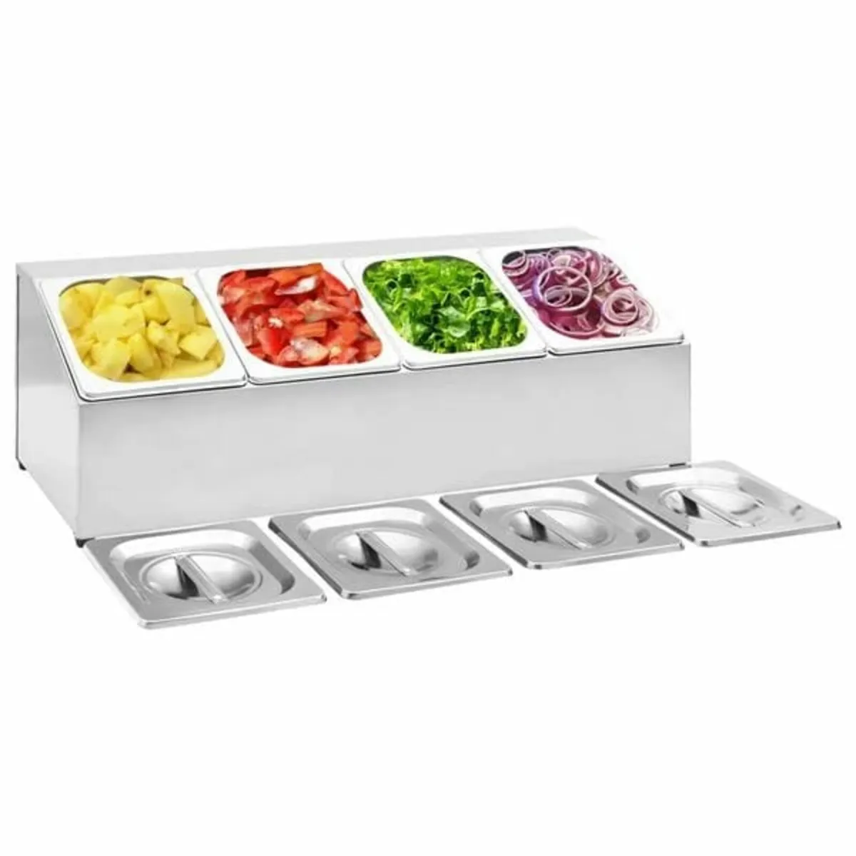 Gastronorm Container Holder with 4 GN 1/6 Pan Stai - Image 2