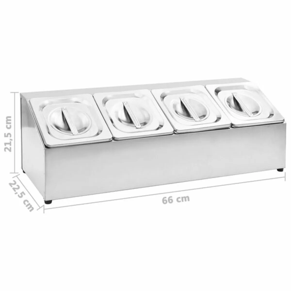 Gastronorm Container Holder with 4 GN 1/6 Pan Stai - Image 3