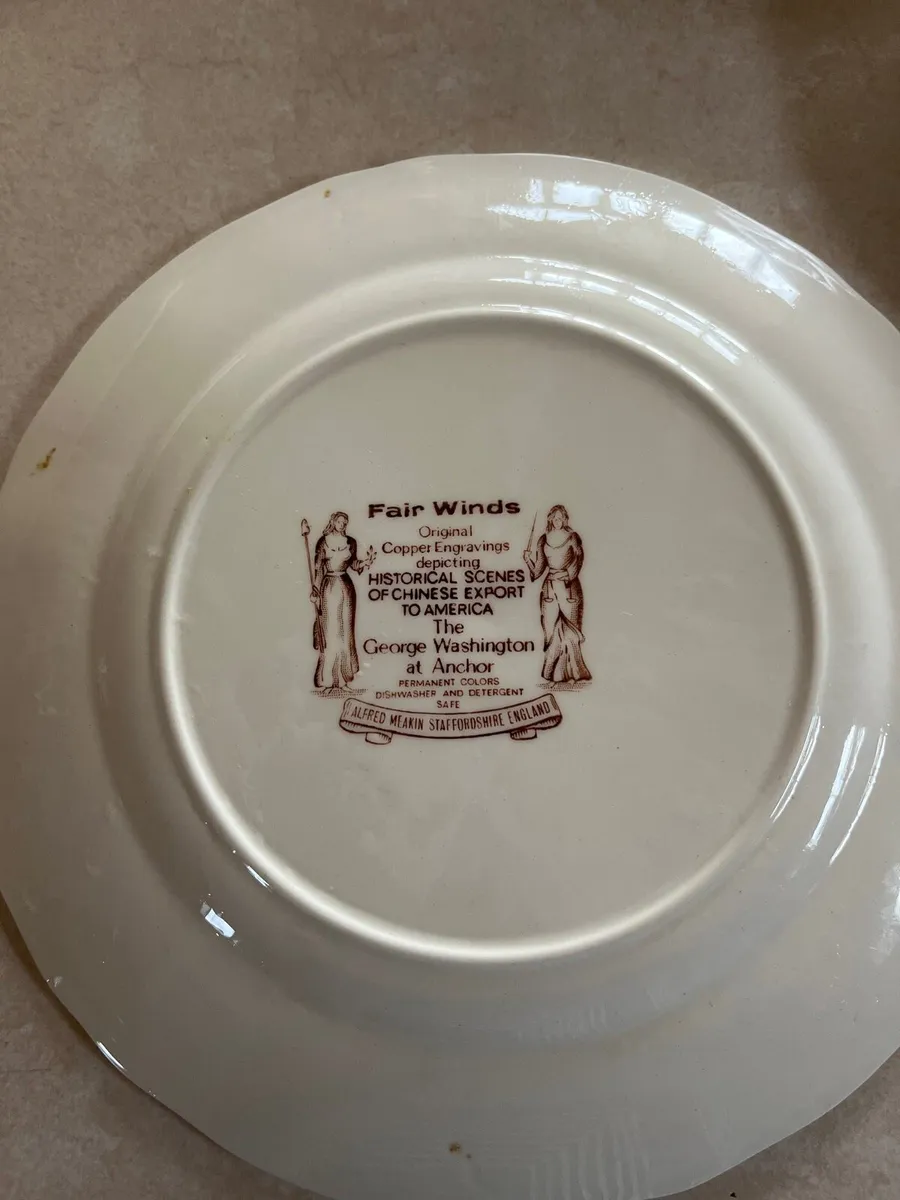 Fair Winds 8” plates x 5 - Image 2