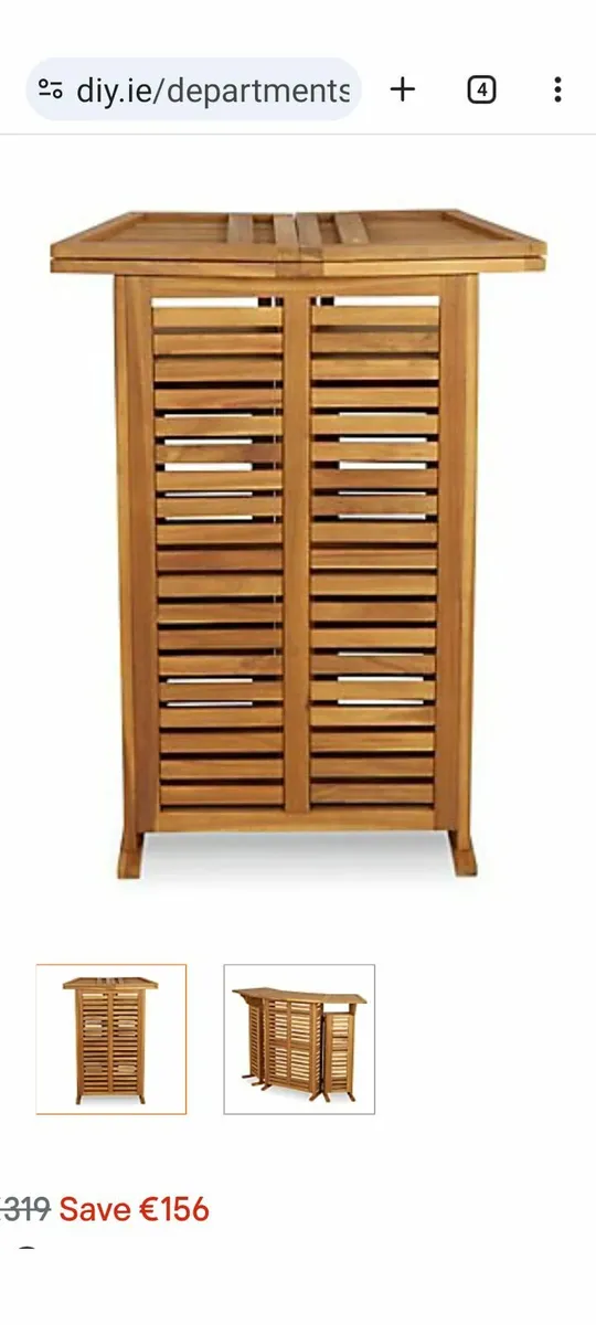 New wooden bar counter with storage - Image 3