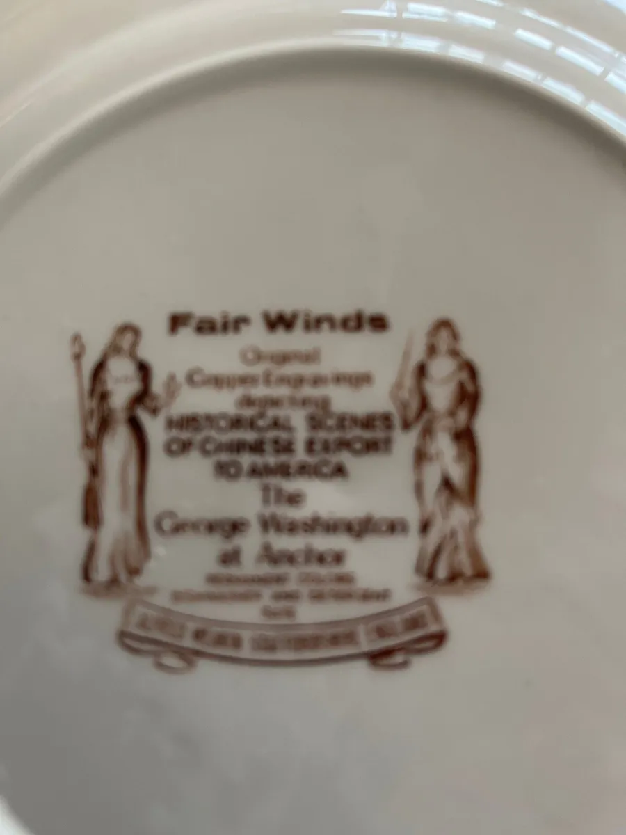 Fair Winds 8” plates x 5 - Image 3