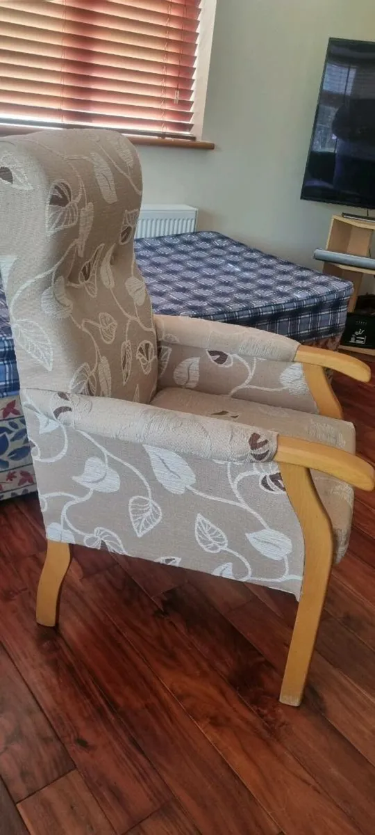 Wooden chair & Wooden stool - Image 3