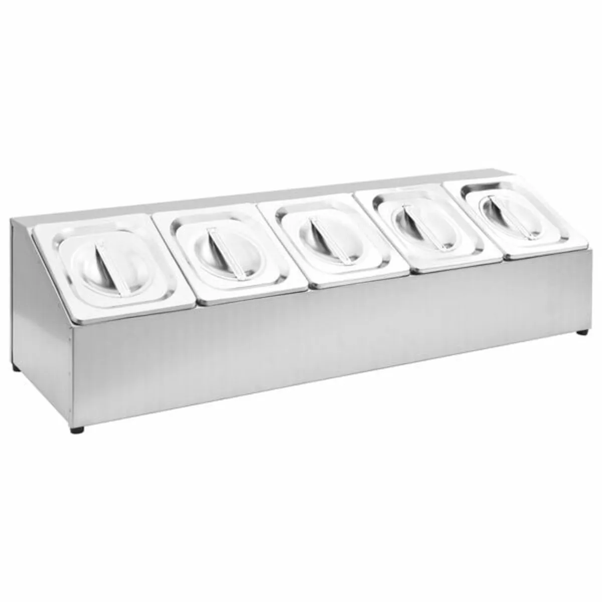 Gastronorm Container Holder with 5 GN 1/6 Pan Stai - Image 1