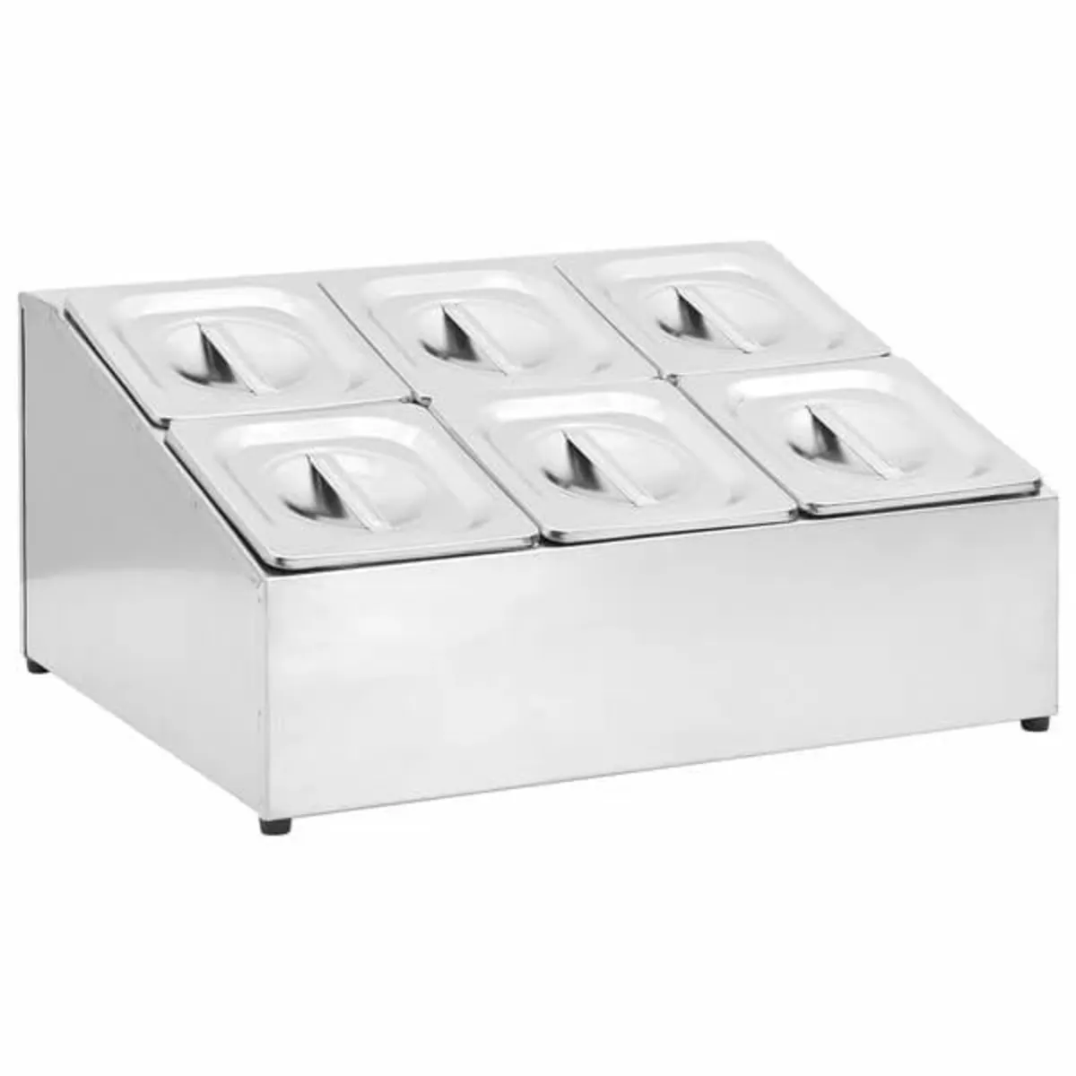 Gastronorm Container Holder with 6 GN 1/6 Pan Stai - Image 1
