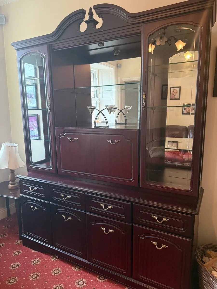 Traditional Mahogany Display Cabinet