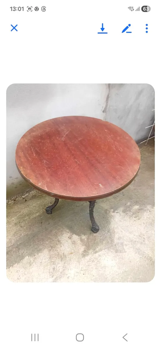 Cast iron black table - Image 2