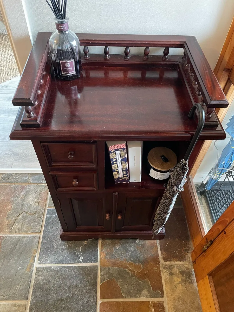 Mahogany hall / side cabinet - Image 2