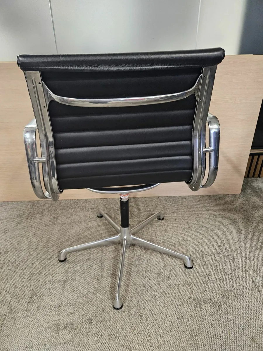 Charles Ames EA108 Black Leather Conference Chair - Image 2