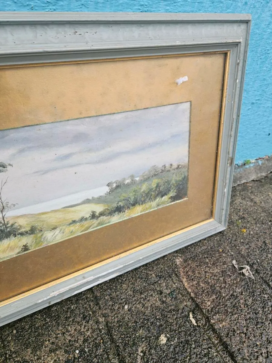 Vintage Picture Oil on Board - Image 4