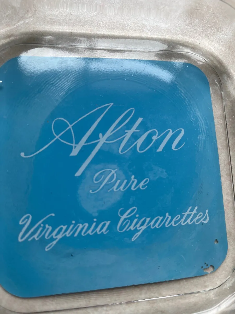 Afton pure Virginia cigarettes ash tray - Image 2