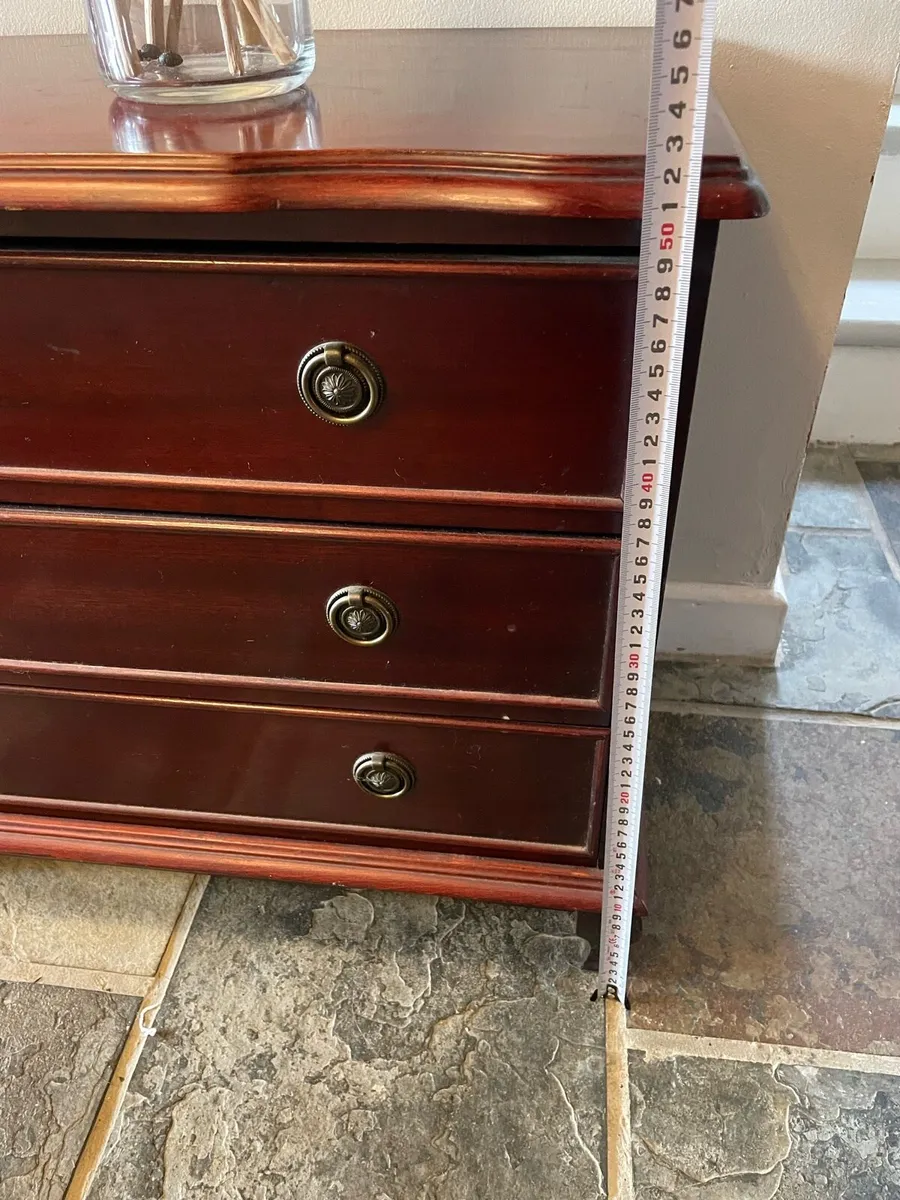 Mahogany chest of 3 drawers - Image 4