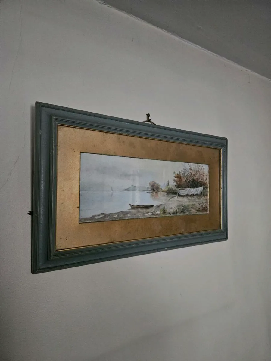 Vintage Picture Oil on Board - Image 1