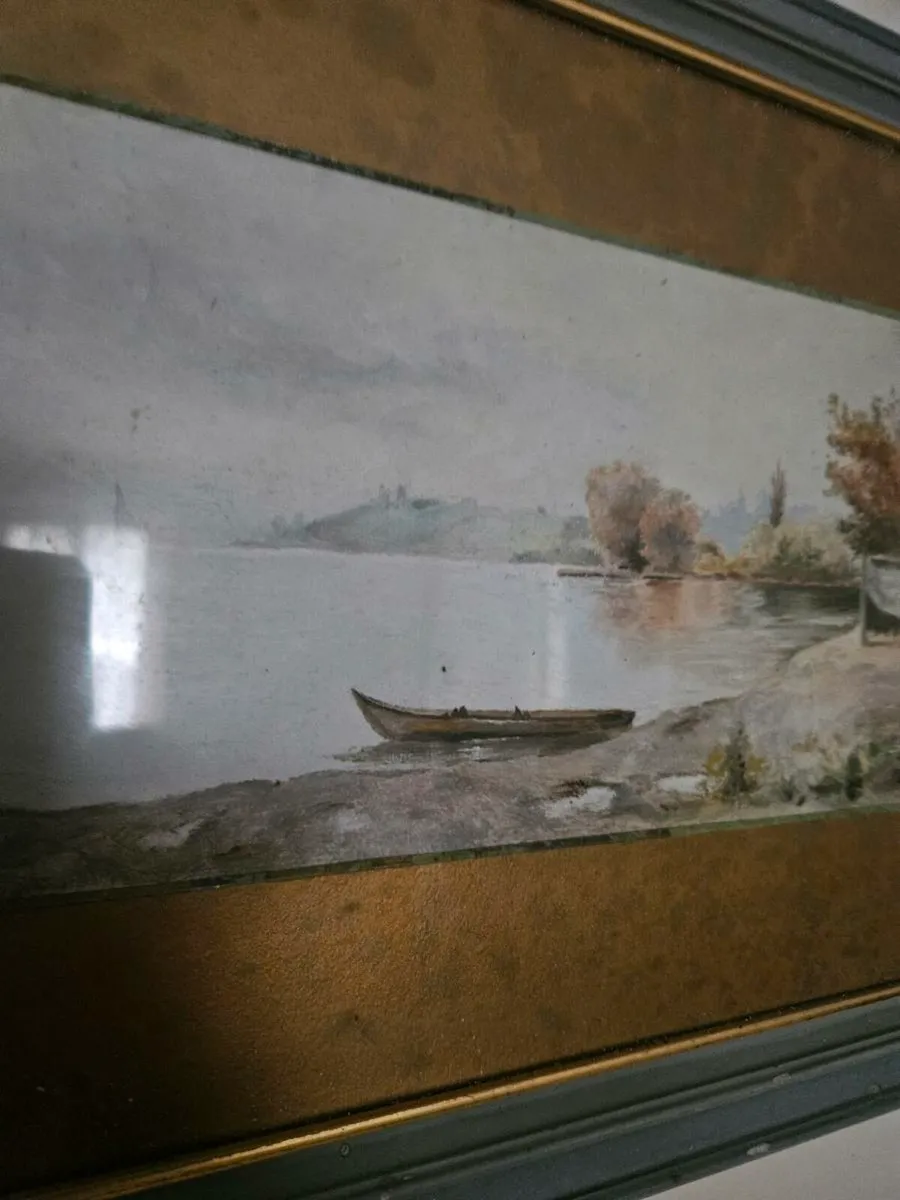 Vintage Picture Oil on Board - Image 3