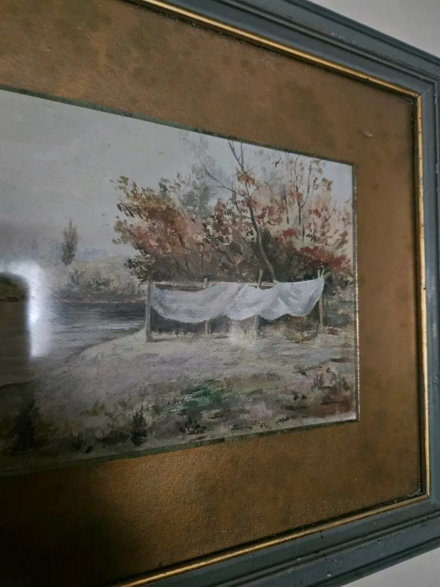 Vintage Picture Oil on Board - Image 4