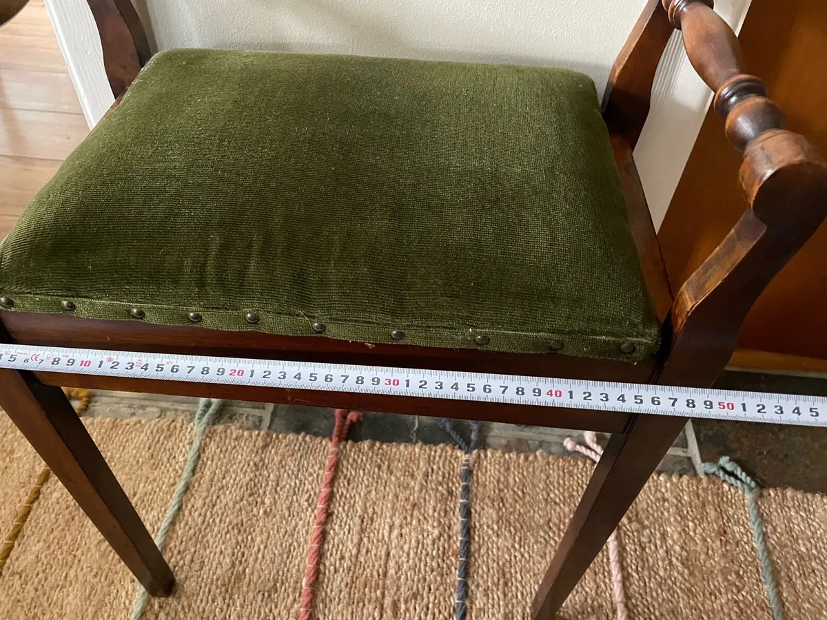 Antique piano chair - Image 3