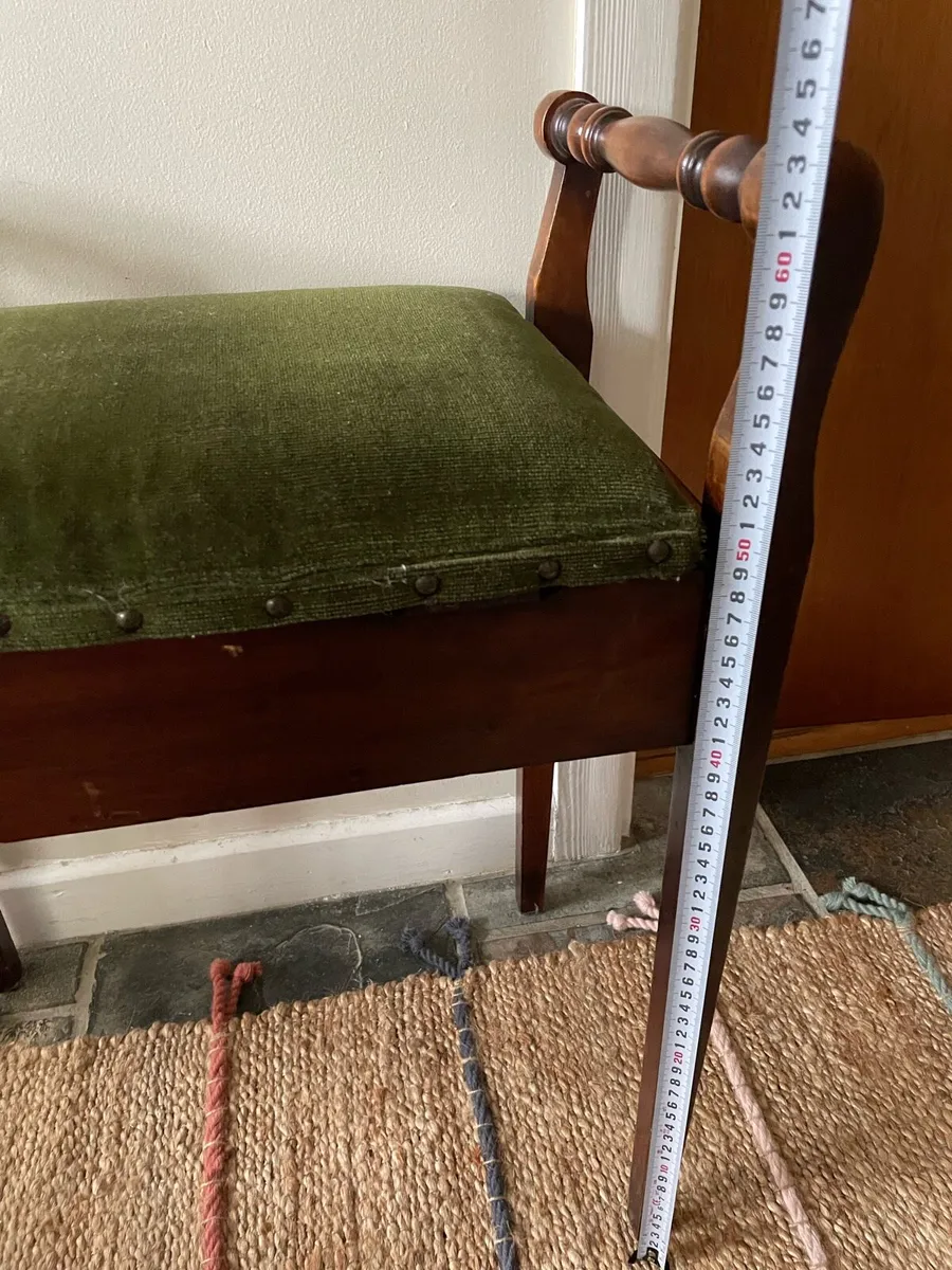 Antique piano chair - Image 4