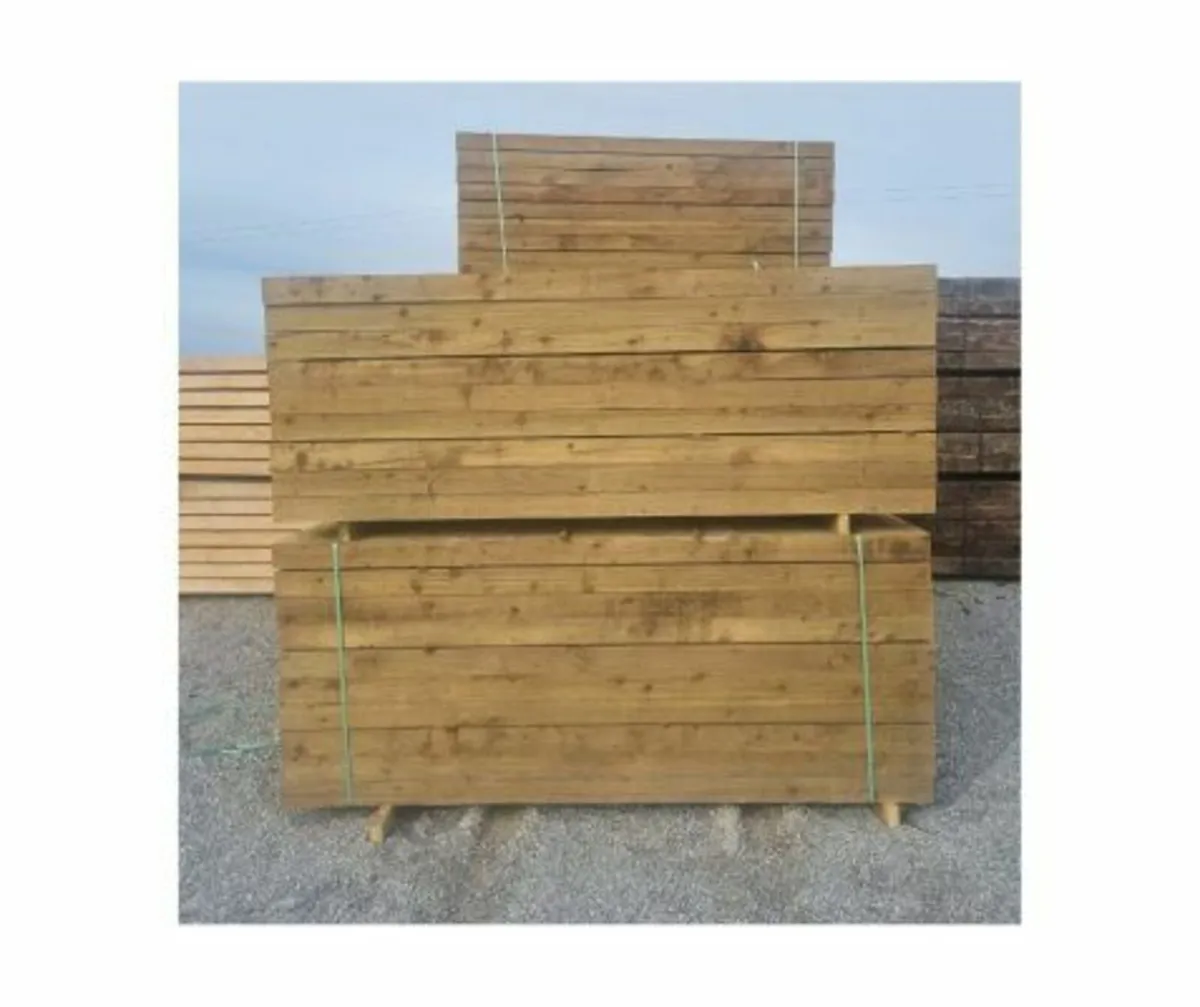 Treated Railway Sleepers-2.4m - Image 2