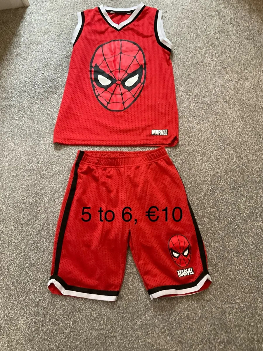 Spider man shorts & vest set, 5 to 6