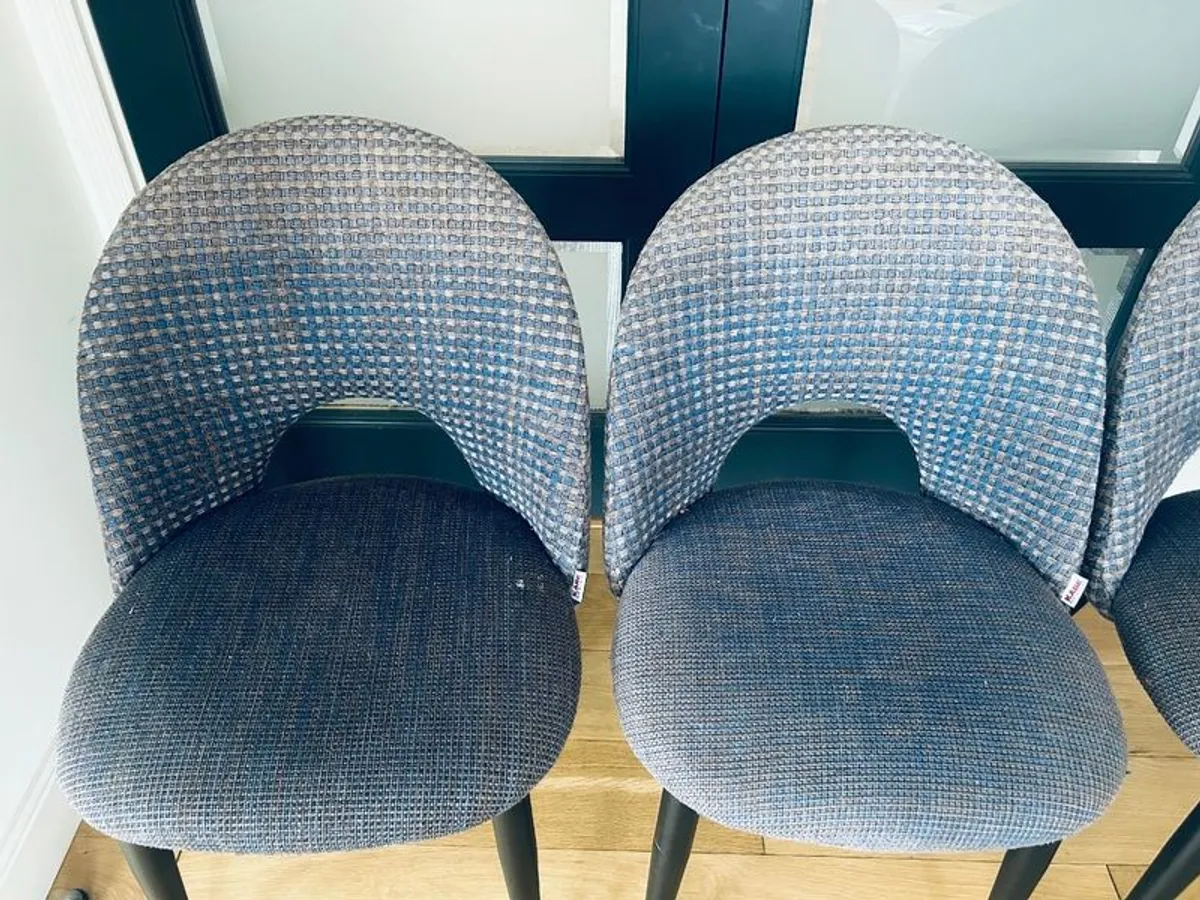 Hudson Dining Chairs x4 Navy - Image 4