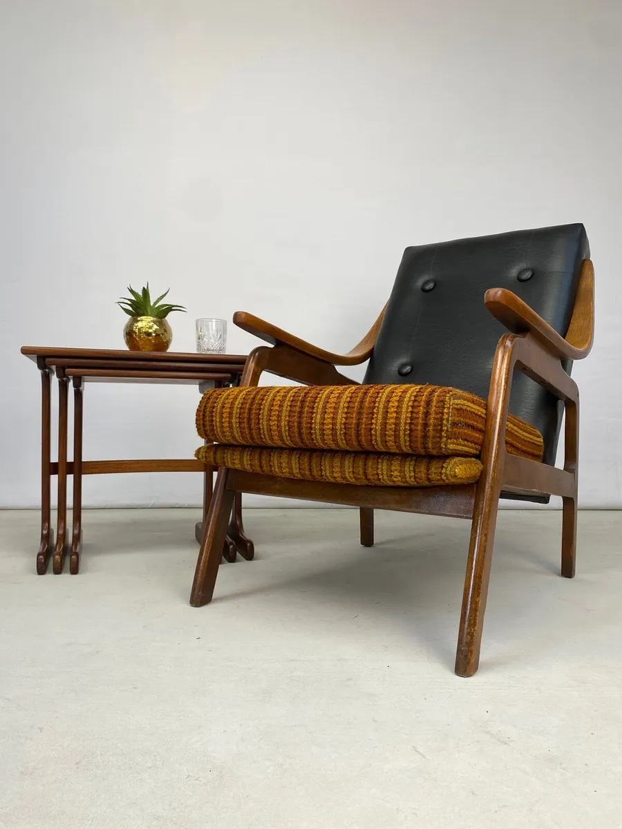 Mid Century Teak Astro G solan Nesting Tables - Image 1