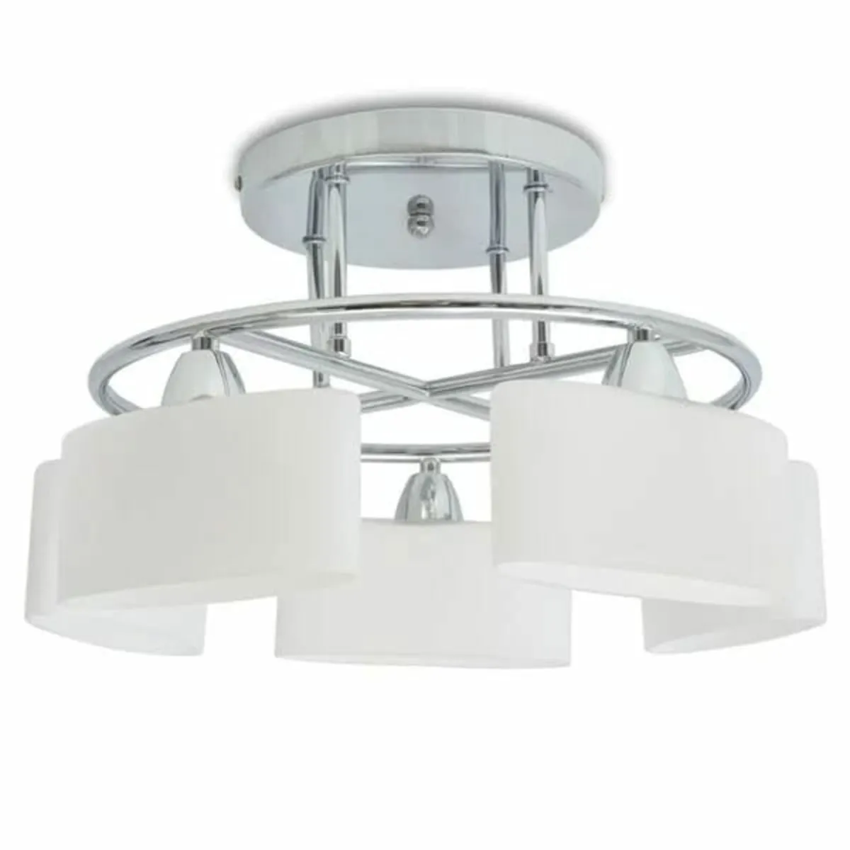 Ceiling Lamp with Ellipsoid Glass Shades for 5 E14 - Image 1