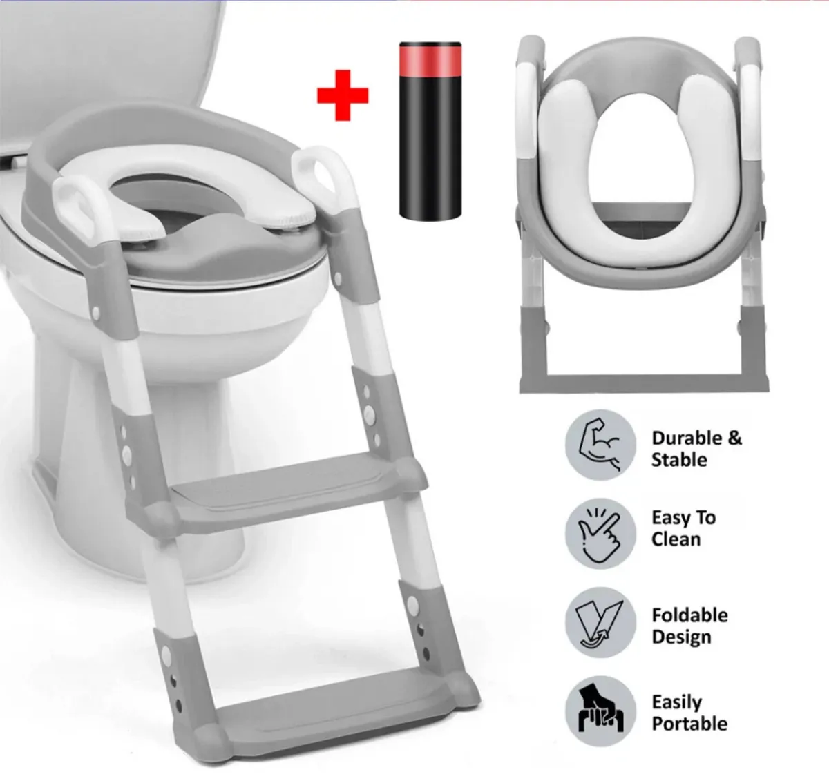 Child Toilet Seat & Ladder Toddler Potty Training - Image 1