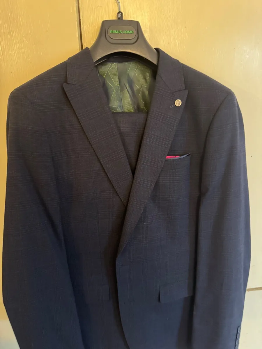 Navy Remus Uomo 3 Piece suit - 40R, X-slim - Image 1