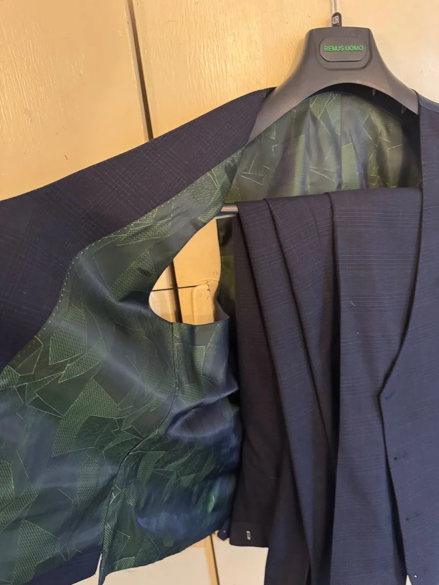 Navy Remus Uomo 3 Piece suit - 40R, X-slim - Image 4