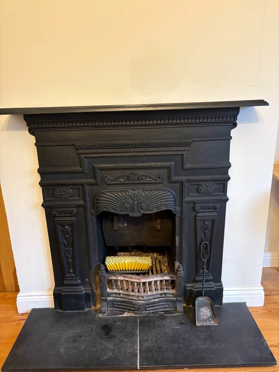 Antique Cast Iron Fireplace - Excellent Condition - Image 1