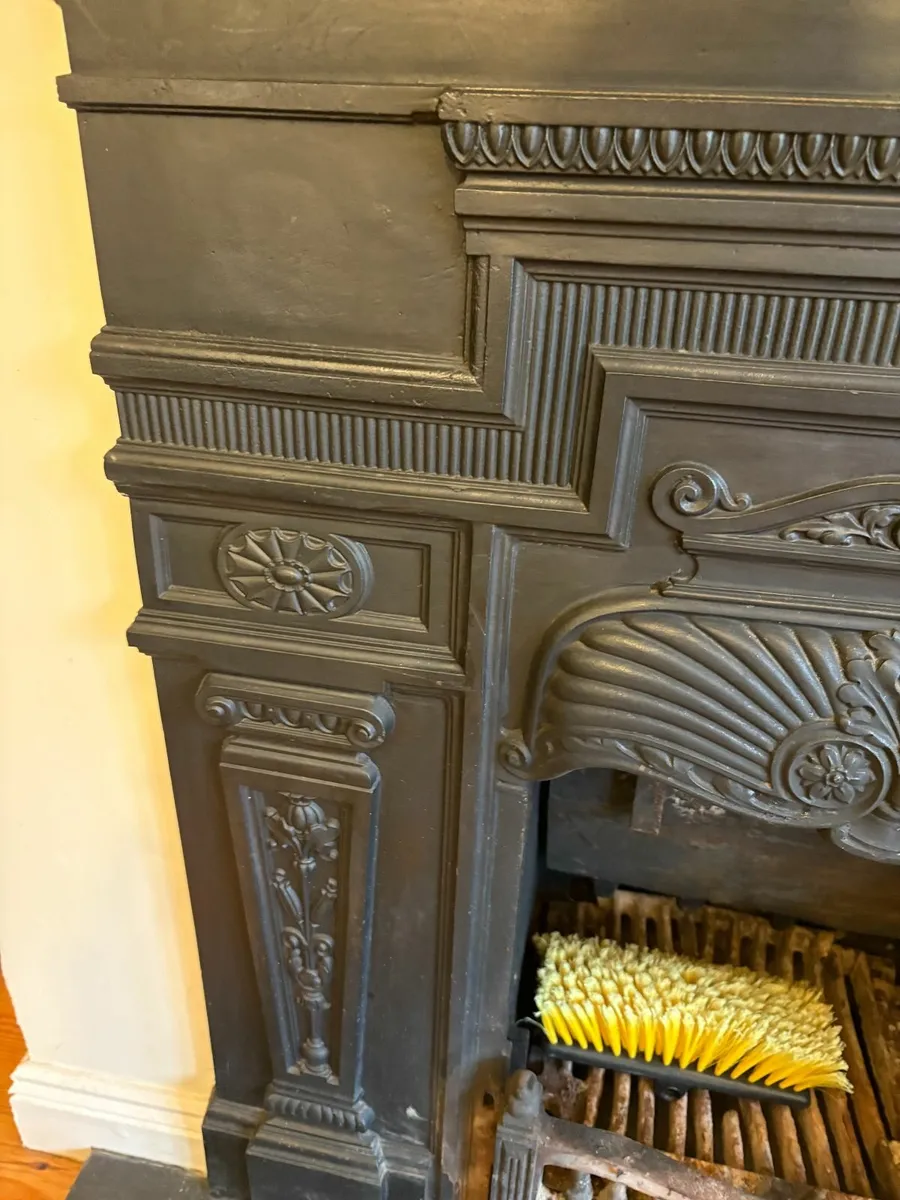 Antique Cast Iron Fireplace - Excellent Condition - Image 3
