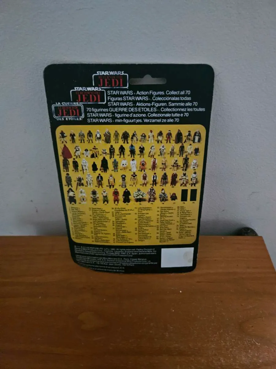 Vintage Star Wars Card Back - Image 2