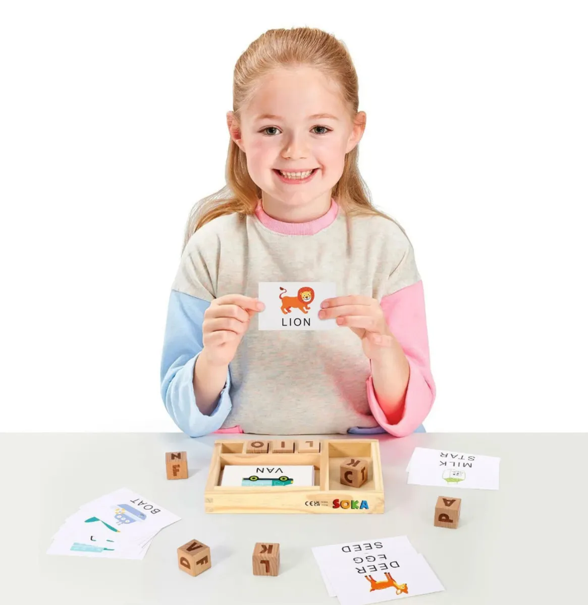 Wooden Spelling Game, Learning for Children 3+ - Image 4