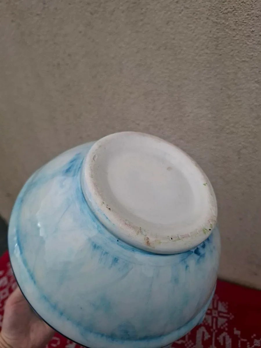 36cm blue ceramic pitcher postage possible - Image 3