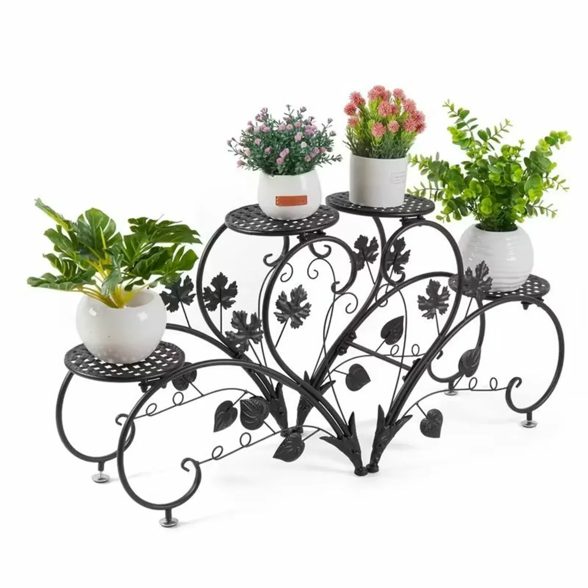 Metal Plant Stand 2pcs Corner Shelf for Indoor - Image 2
