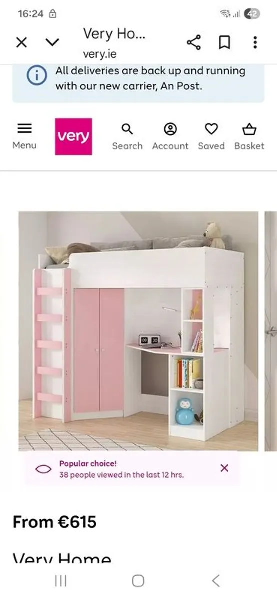 Miami Ikea Highsleeper Pink
