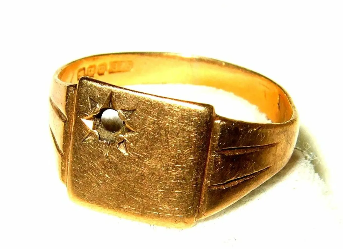 Vintage 9ct Gold Signet Ring - Image 2