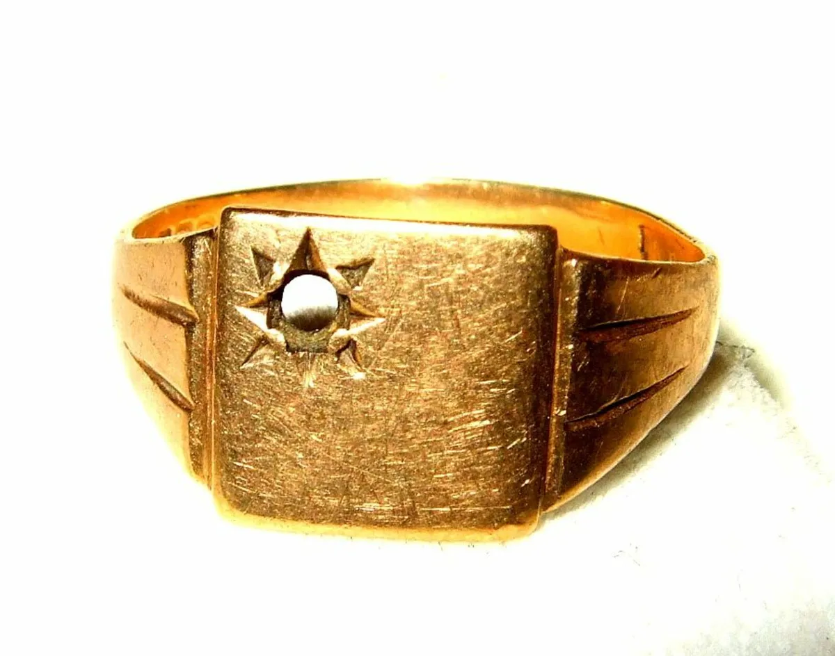 Vintage 9ct Gold Signet Ring - Image 3
