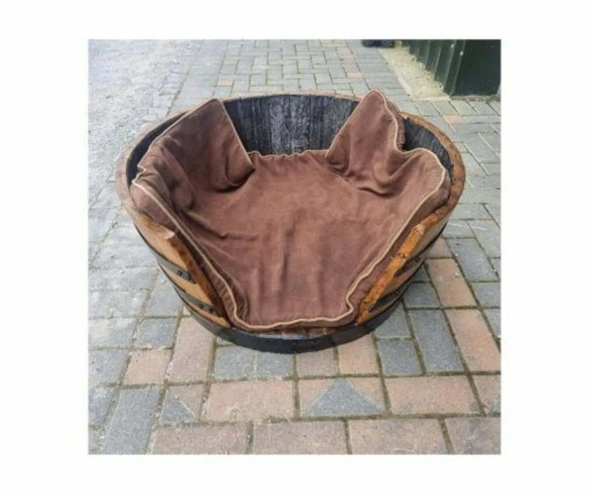 Oak Barrel Dog Bed - Image 2