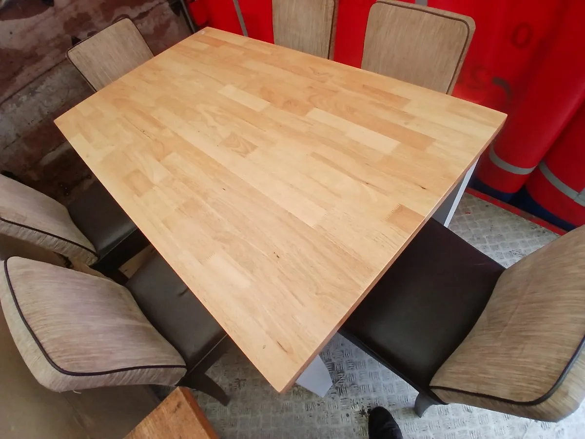 Table new/(6)..chairs ....delivered - Image 2