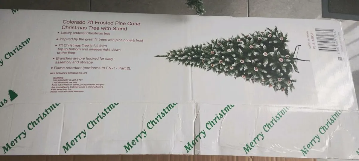 7ft Christmas tree - Image 3