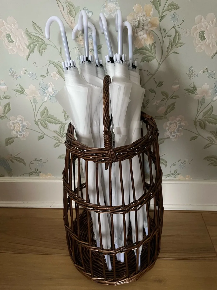 White Umbrellas - Wedding - Image 1