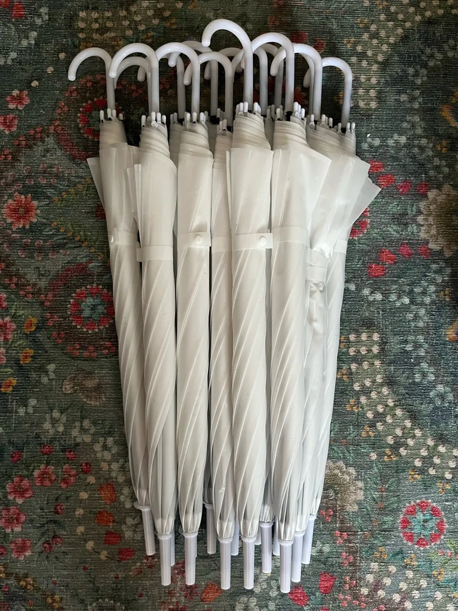 White Umbrellas - Wedding - Image 2